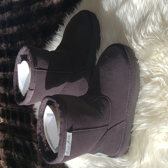 Aussie Merino Chocolate Brown Suede slip on Bootie K9 - Picture 12 of 12